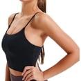 thumbnail image 4 of Women Yoga Bras Sports Bra Workout Crop Top Tank Black, 4 of 5