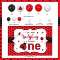 thumbnail image 5 of Funmemoir Ladybug 1st Birthday Decorations for Girls with Banner & Balloons, Red (73 Count), 5 of 6