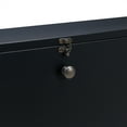 Modern Wall Mounted Laptop Computer Desk in Black Wood Finish main image 1