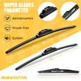 thumbnail image 2 of MIKKUPPA 26+"14+"13" Windshield Wiper Blades Replacement for 2013-2018 Hyundai Santa Fe, Front Wiper Blades Rear Wiper Blades, Durable Stable Quiet All Season Wiper Blades Set (Pack of 3), 2 of 7