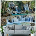 thumbnail image 4 of Orinice Waterfall Trees Rocks Tapestry Wall Hanging Unique Style for Home Decor Living Room Bedroom Dorm 60x50inch, 4 of 6