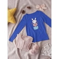 thumbnail image 3 of Cute Bunny Deer Cat Stack Long Sleeve Toddler -Image by Shutterstock,  2 Toddler, 3 of 4