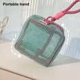thumbnail image 3 of OIUR Portable Cosmetic Bag Square Mesh Storage Pouch Zipper Closure Bright Colors Mini Zipper Coin Purse Stationery Case, 3 of 7