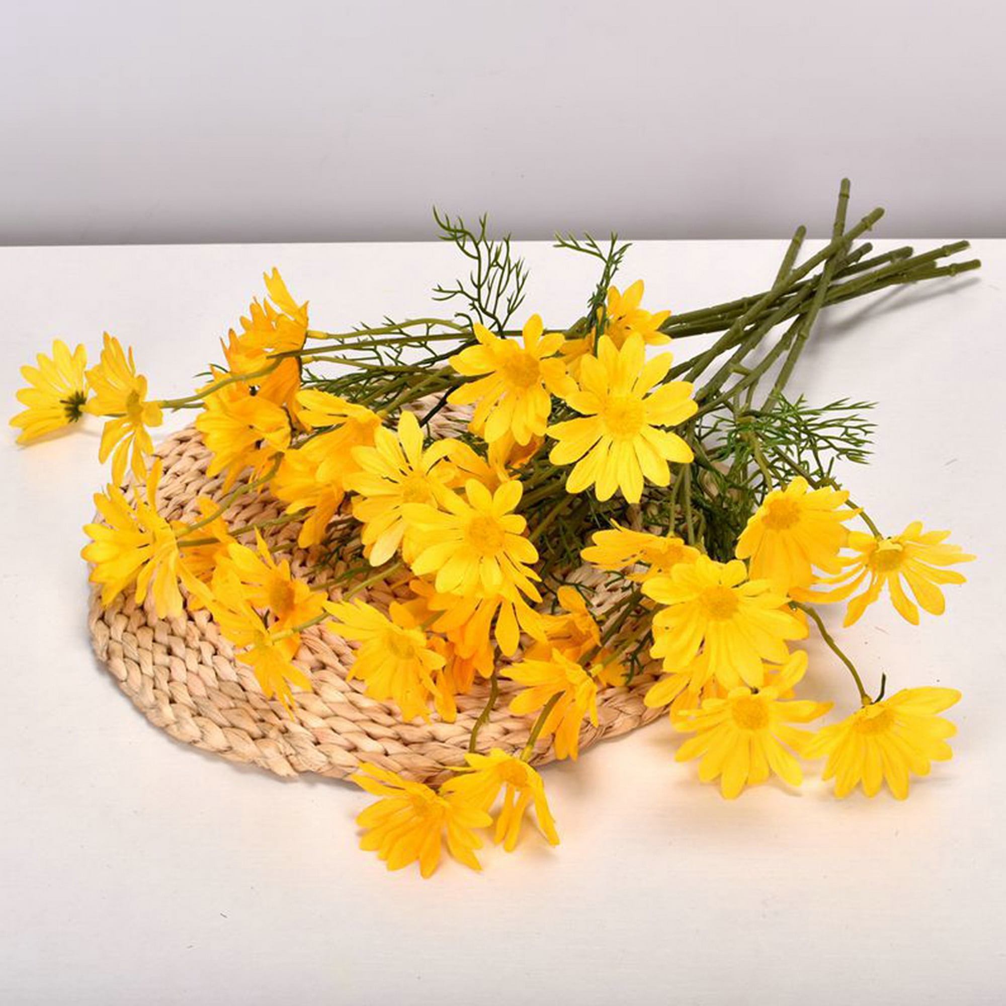 Julie Abelsen Fake Daisy Flowers Walmart / Home Decor Yellow 7 Heads