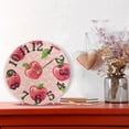thumbnail image 6 of Pink Apples Wall Clock 10 inch Non-Ticking Easy to Read Decorative Clocks for Home Bedroom Living Room, 6 of 8