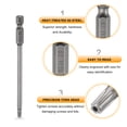 thumbnail image 5 of Uxcell TT20 Security Torx Head Screwdriver Bit 4" (100mm) Long 1/4" Hex Shank Magnetic Tamper Proof 6 Point Star Screw Driver, 5 of 7