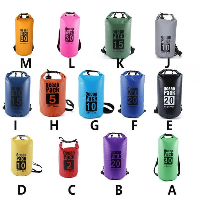 Waterproof Bags Multifunctional Outdoor Backpack Large-Capacity Equipment Foldable Kayak Rafting Bag Pool Beach Sports Yellow 5L Single Shoulder