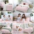 thumbnail image 6 of Pink Buffalo Duvet Cover Set California King Size Plaid Soft Lightweight Comforter Covers 4 Piece Bedding Set with 1 Duvet Cover 1 Bed Sheet & 2 Pillow Shams, 6 of 8