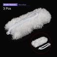 thumbnail image 3 of Uxcell Microfiber Duster Reusable Feather Duster White, 3 Count, 3 of 5