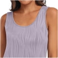thumbnail image 5 of Xunlbb Tops for Women Under $5 Womens Summer Round Neck Tank Casual Textured Basic Sleeveless Shirts Sleeveless Tops for Women Under $5 S-2XL, 5 of 9