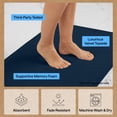 thumbnail image 6 of Memory Foam Bath Rug for Bathroom Floor, 35x24 Navy Blue, Machine Washable by GORILLA GRIP, 6 of 10