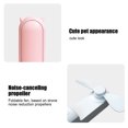 thumbnail image 4 of Mini Fan Handheld Portable Rechargeable Adjustable Foldable Office Portable Foldable Fans Gym Cute Fans Cooling Tool Household Summer Traveling Pink, 4 of 9