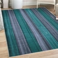 thumbnail image 1 of Rustic Decorative Rug, Vertical Wooden Planks Image Cottage Cabin Life in Countryside Theme, Quality Carpet for Bedroom Dorm and Living Room, 6 Sizes, Teal, by Ambesonne, 1 of 4