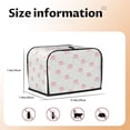 thumbnail image 5 of Kdxio Cute Pigs Print Toaster Cover Bread Machine Cover Fits for Most Standard 2 Slice Toasters,Keep Toaster Free From Dust And Fingerprint Oven Dustproof Cover, 5 of 7