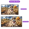 thumbnail image 5 of Welcome Fall Western Cowboy Bulldog Enjoys Majestic Autumn Desk Mat Full Keyboard Mouse Pad Dog Lover Gifts Idea Large Mousepad - 01007, 5 of 5