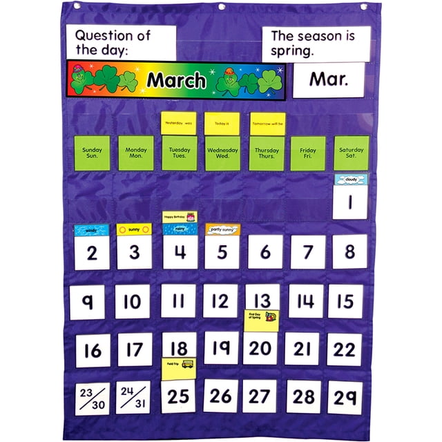 Calendrier Complet et Tableau de Poche Météo