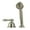 Brushed Nickel, variant on Kingston Brass KSK3355ALTR Deck Mount Hand Shower with Diverter for Roman Tub Faucet, Oil Rubbed Bronze