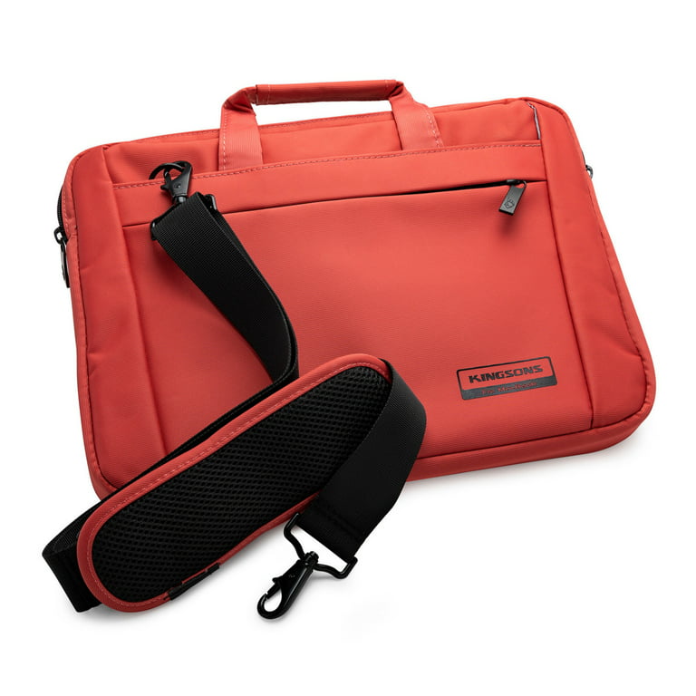 Kingsons 13.3-Inch Shoulder Laptop Bag (Red) 