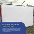 thumbnail image 4 of Tarps Now 8' x 16' White Heavy Duty Mesh Tarp with Brass Grommets - UV Resistant Reflective White 75% Sun Shade, Backyard, Patios, Breezeways, Gazebos, Kennels, Mesh for Flatbeds, Trucks or Trailers, 4 of 9