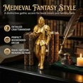 thumbnail image 5 of Medieval Knight Bookshelf Decor Statue Gothic Library Figurine Unique Desktop Ornament Vintage Home Office Shelf Display Decor for Book Lovers, 5 of 6