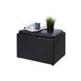 thumbnail image 3 of Convenience Concepts R8-160 Designs4Comfort Pouf d'Appoint avec Espace de Rangement, Noir, 3 of 6