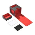 thumbnail image 2 of Xuanheng Card Deck Box Card Carrying Organiser Case Trading Cards Case for 100+ Cards Red Black, 2 of 8
