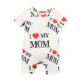 thumbnail image 2 of MERIGLARE Baby Romper Summer Clothes Cute Round Neck Infant Jumpsuit for Valentine's Day Party Photograph Props Newborn Infant 3 to 6 Months, 2 of 8