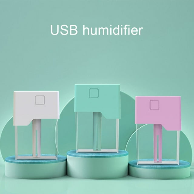 Maoww Humidifier USB Electric Humidifiers 220ML Sprayer A9 Top Fill with LED Night Light Home Improvement for Baby Plant Blue