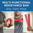 thumbnail image 5 of THERABAND FlexBar Resistance Bar, Light, Red Flex Therapy Bar for Physical Therapy, Wrist & Forearm Exercise Equipment, Non Slip Grip, Compact Design, 5 of 10