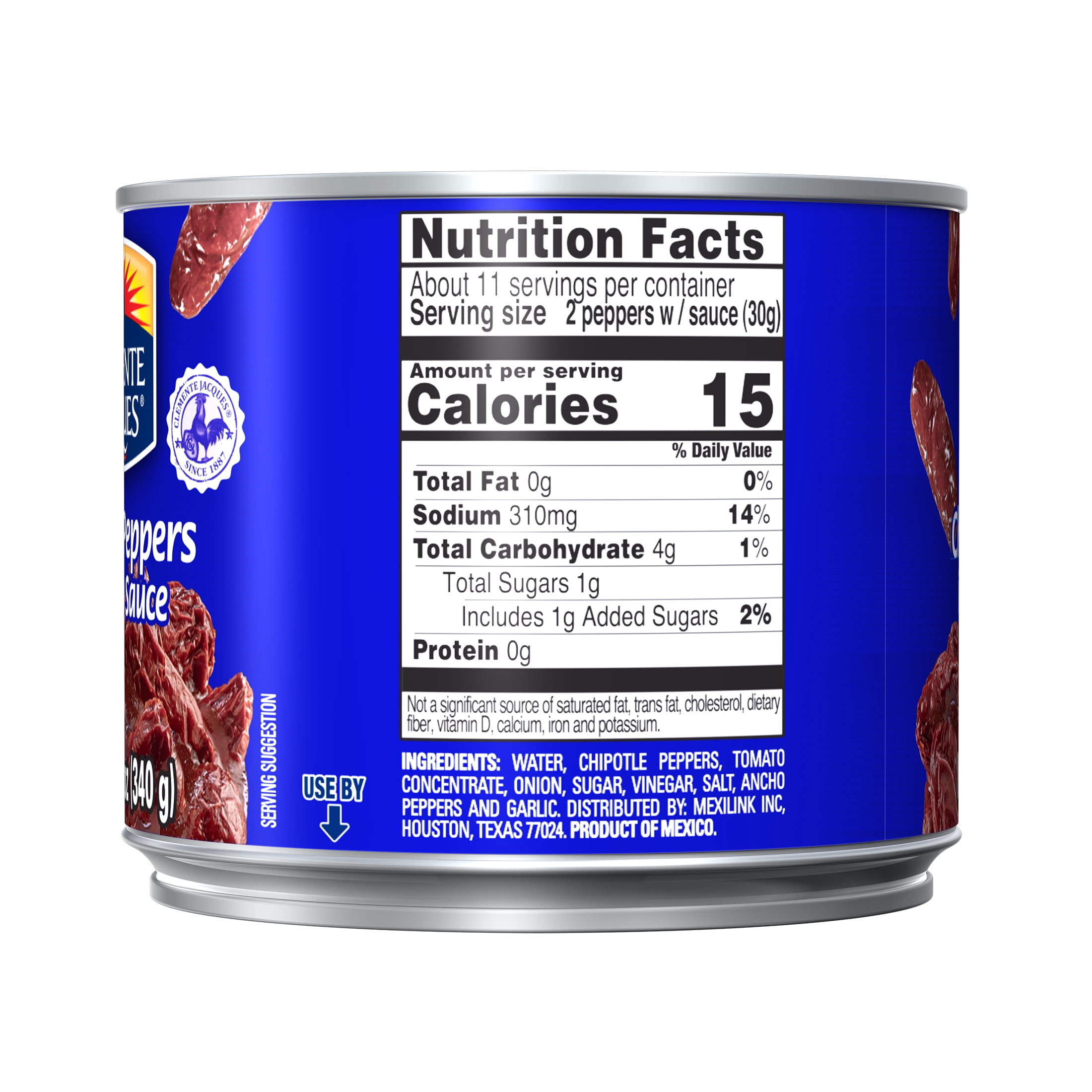 (2 pack) Clemente Jacques Chipotle Peppers in Adobo Sauce, 12 oz Can