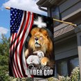 thumbnail image 2 of Lion American Flag One Nation Under God MLH2194F - House Flag (29.5" x 39.5"), 2 of 6