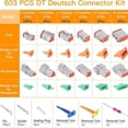 thumbnail image 3 of Conector DT Deutsch,Kit de conectores DT Deutsch 2P 3P 4P 8P 6P 12P,2 3 4 6 8 Conector de 12 pines Camión automotriz,Reemplazo de la herramienta de extracción del conector DT para reparación, 3 of 8