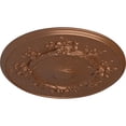 thumbnail image 3 of Ekena Millwork 27"OD x 1 1/8"P Flower Ceiling Medallion (Fits Canopies up to 3 7/8"), Hand-Painted Polished Copper, 3 of 6
