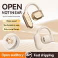 thumbnail image 4 of Open Ear Headphone Wireless Earbuds Bluetooth Headphones Playback Ear Buds WaterproofIPX7 Wireless Charging Case & Power Display Over Ear Stereo Bass Earphones With For Sports/Workout/Running White, 4 of 8