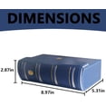 thumbnail image 2 of Leather Cash Collection Storage Box: PMG Graded Banknote Holder, Currency Banknotes Collecting Holder, Currency Organizer Protective Case for Trading Cards Stamps Tickets (Blue), 2 of 11