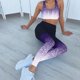 thumbnail image 2 of Gibobby Pantalones de yoga Fitness Legging entrenamiento cintura mujer pantalón correr elástico Yoga deportes Yoga pantalones(Morado， M), 2 of 5