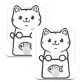 thumbnail image 7 of Yayeee LED Night Lights with Motion Detectors Auto Dusk to Dawn Light Sensors, 2 Pack, Cute Chubby Cat, 7 of 7