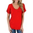 thumbnail image 3 of T-shirt à Manches Courtes et Col Rond pour Femmes, 3 of 3