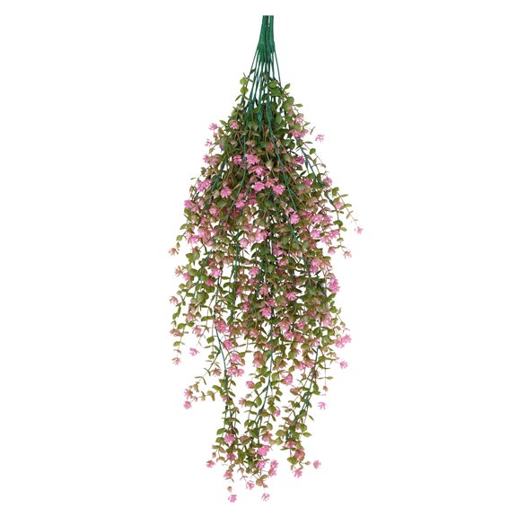 Stunning Floral Vine Babys Breath Material Lifelike Home Wedding Party Decor Wall Hanging Indoor Outdoor Flower