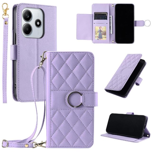Funda tipo billetera GANGXUN para Xiaomi Redmi Note 14 5G – Tapa abatible con correa para mujer