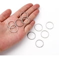 thumbnail image 4 of 10 Pcs 304 Stainless Steel Linking Ring Links Connectors Ring Connectors Metal Jewelry Links Jewelry Pendant Charms for Women DIY Dangle Earrings Bracelets Jewelry Making Findings 20x0.8mm, 4 of 4