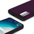 thumbnail image 6 of For Nokia C210 Tough Strong MetKase Hybrid (Magnet Mount Friendly) Case Cover - Dark Purple, 6 of 9