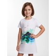 thumbnail image 3 of Trendy Charming Girls Short Sleeve Sundress Casual Dress Regular-Fit Daily Style for Young Girls Age 5-13, 3 of 6