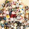 thumbnail image 6 of 40Pcs Silicone Beads, DIY Necklace Bracelet Beads for Craft Set Jewelry, 15mm Colorful Silicone Beads Bulk Round Assorted Beads - style4, 6 of 6