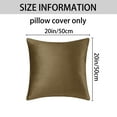 thumbnail image 5 of REGALWOVEN Pack of 2 Velvet Decorative Throw Pillow Covers Modern Cushion Covers with Zipper Brown 20" x 20", 5 of 6