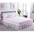 thumbnail image 6 of Adonis Pigou Bed Skirt - 1-Piece Pink Bedding Set, King, 6 of 15