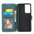 thumbnail image 3 of Dteck Hang Rope Wallet Case Compatible with Samsung Galaxy S21 Ultra 6.8 inch PU Leather with Full Protection Kickstand Shockproof Card Slot Magnetic Case.Darkgreen, 3 of 6