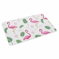 thumbnail image 2 of Pink Flamingos Door Mat&nbsp;Indoor Outdoor Entrance, Non Slip Rug for Kitchen Bathroom Entryway Rug, Summer Green Tropical Palm Leaves Washable Doormat Floor Mat for Office Home Decor 20x31.5 Inch, 2 of 8