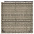 thumbnail image 3 of vidaXL 3 Piece Garden Lounge Set with Cushions Grey Poly Rattan, 3 of 5