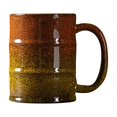 thumbnail image 1 of Gran taza de café de cerámica, elegante taza de bebida vidriada con asa ergonómica, taza versátil de té y agua para la decoración del hogar y la oficina, artesanía única, 1 of 1